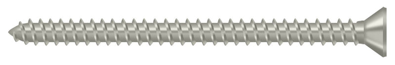 Deltana SCWS925U15 Wood Screw; Steel; #9 x 2-1/2"; Satin Nickel Finish Sparrow Supply