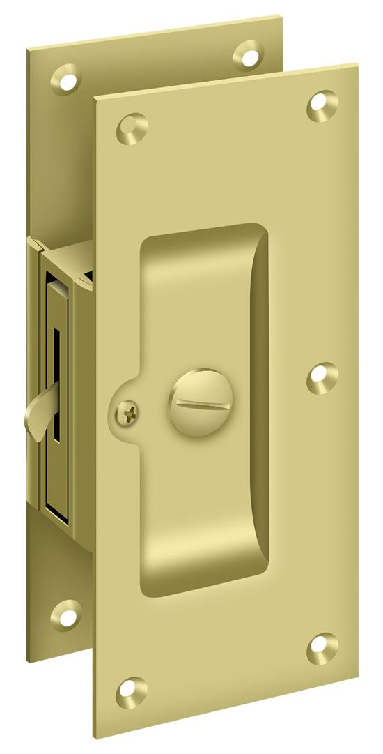 Deltana SDL60U3 Pocket Door Locks - Brass Sparrow Supply