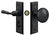 Deltana SDLS480U19 Storm Door Latch; Rectangular; Tubular Lock; Black Finish Sparrow Supply