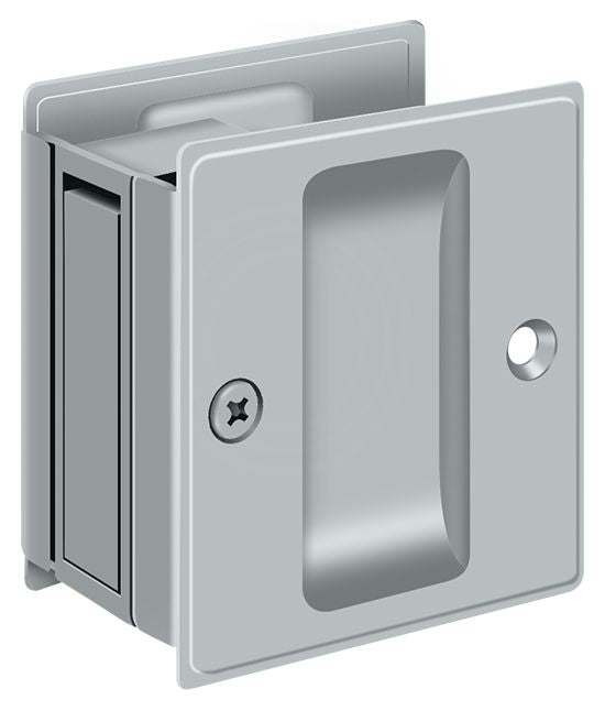 Deltana SDP25U Pocket Door Locks - Satin Chrome Sparrow Supply
