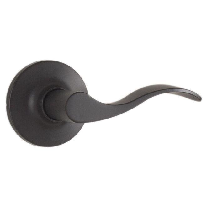 Weslock 00200X2X2FR20 New Haven Passage Lock with Adjustable Latch and Full Lip Strike Matte Black Finish Sparrow Supply