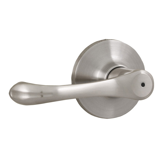Weslock 00210VNVNFR20 Somerset Privacy Lock with Adjustable Latch and Full Lip Strike Satin Nickel Finish Sparrow Supply
