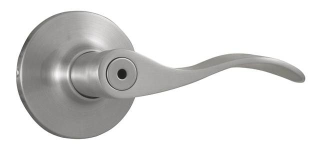 Weslock 00210XNXNFR20 New Haven Privacy Lock with Adjustable Latch and Full Lip Strike Satin Nickel Finish Sparrow Supply