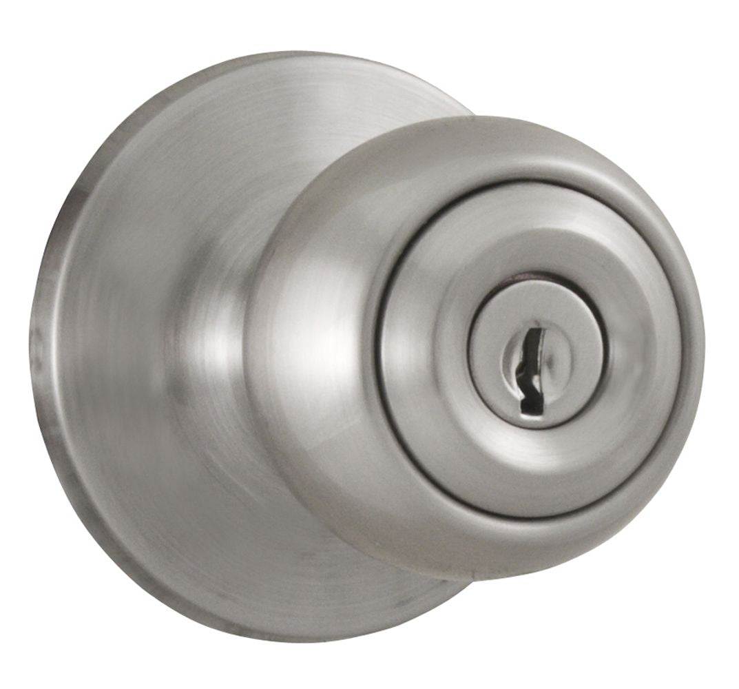 Weslock 00240GNGNFR23 Hudson Entry Lock with Adjustable Latch and Full Lip Strike Satin Nickel Finish Sparrow Supply