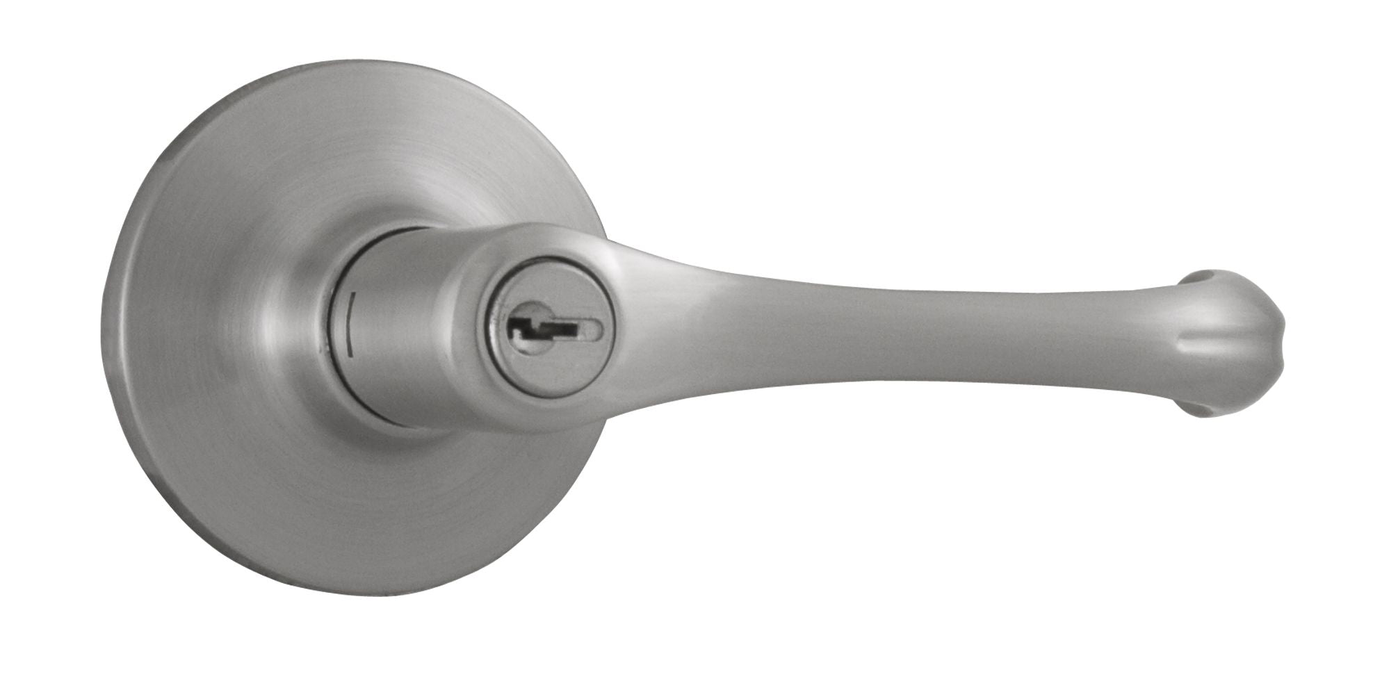 Weslock 00240VNVNFR23 Somerset Entry Lock with Adjustable Latch and Full Lip Strike Satin Nickel Finish Sparrow Supply