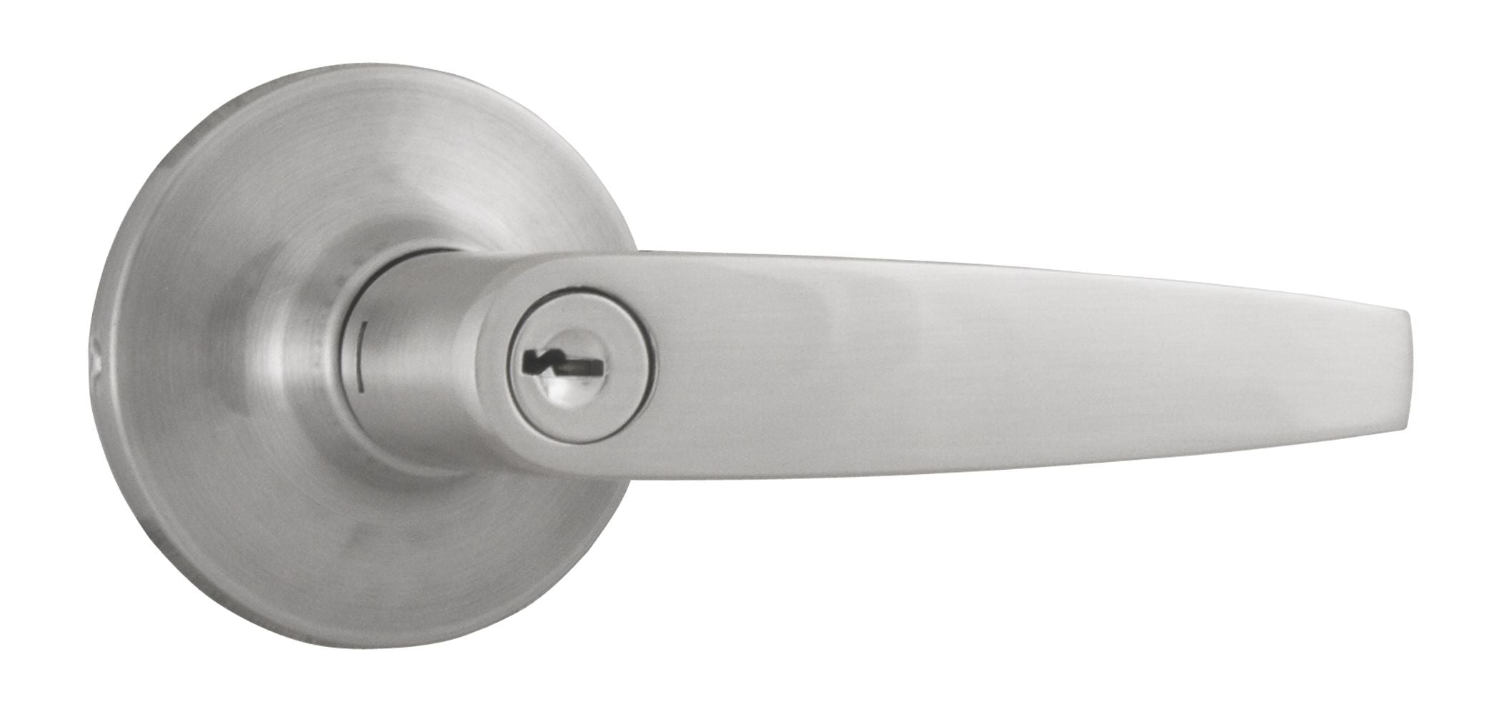 Weslock 00240WNWNFR23 Bristol Entry Lock with Adjustable Latch and Full Lip Strike Satin Nickel Finish Sparrow Supply