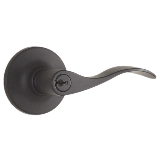 Weslock 00240X2X2FR22 New Haven Entry Lock with Adjustable Latch and Full Lip Strike Keyed Alike 2 Matte Black Finish Sparrow Supply
