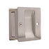 Weslock 00527XNXN Rectangular Passage Pocket Door Lock with Adjustable Backset and Full Lip Strike Satin Nickel Finish Sparrow Supply