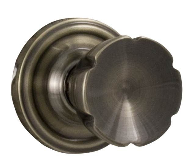 Weslock 00600EAEASL20 Eleganti Passage Lock with Adjustable Latch and Full Lip Strike Antique Brass Finish Sparrow Supply