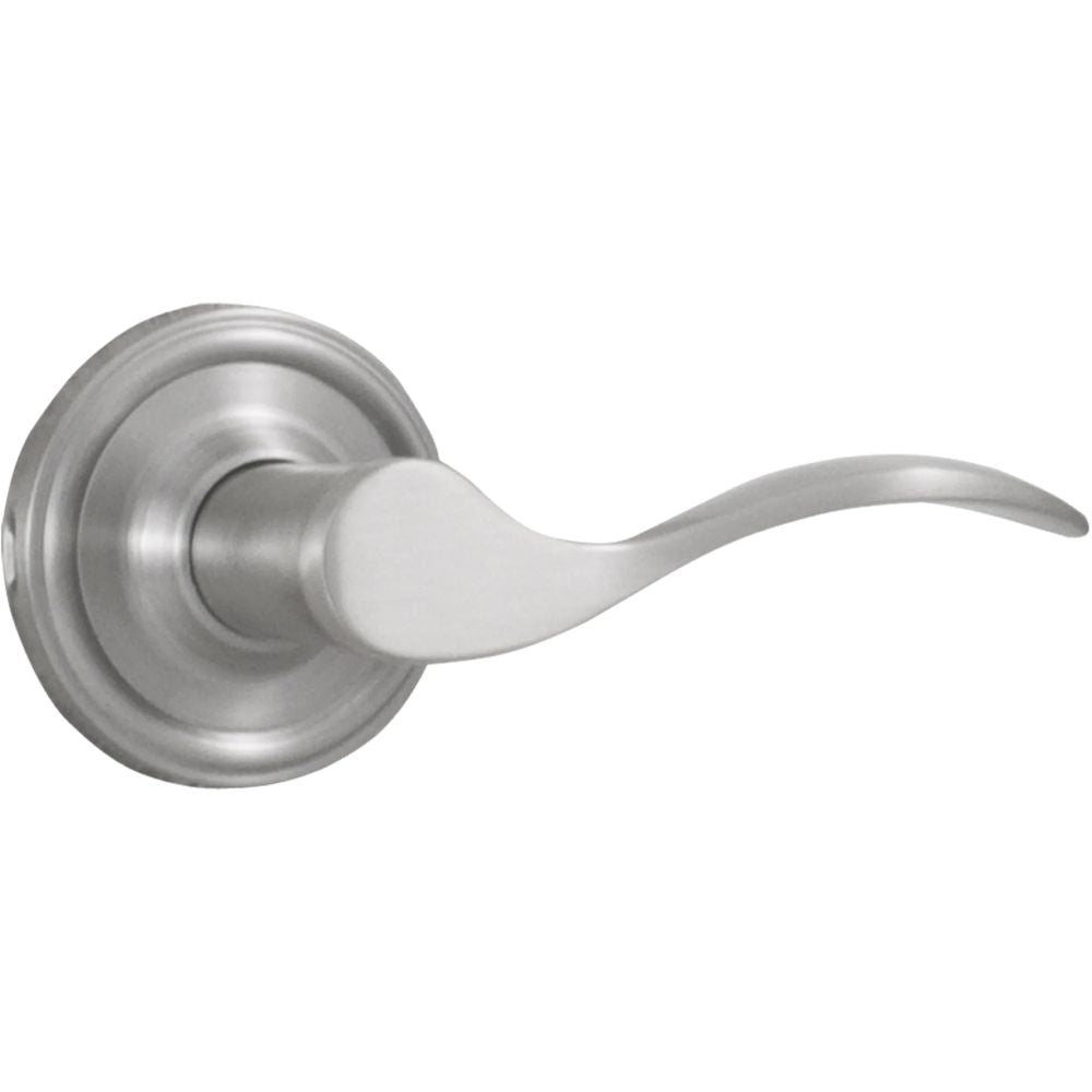 Weslock 00600UNUNSL20 Bordeau Lever Passage Lock with Adjustable Latch and Full Lip Strike Satin Nickel Finish Sparrow Supply