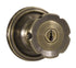 Weslock 00640EAEASL23 Eleganti Entry Lock with Adjustable Latch and Full Lip Strike Antique Brass Finish Sparrow Supply