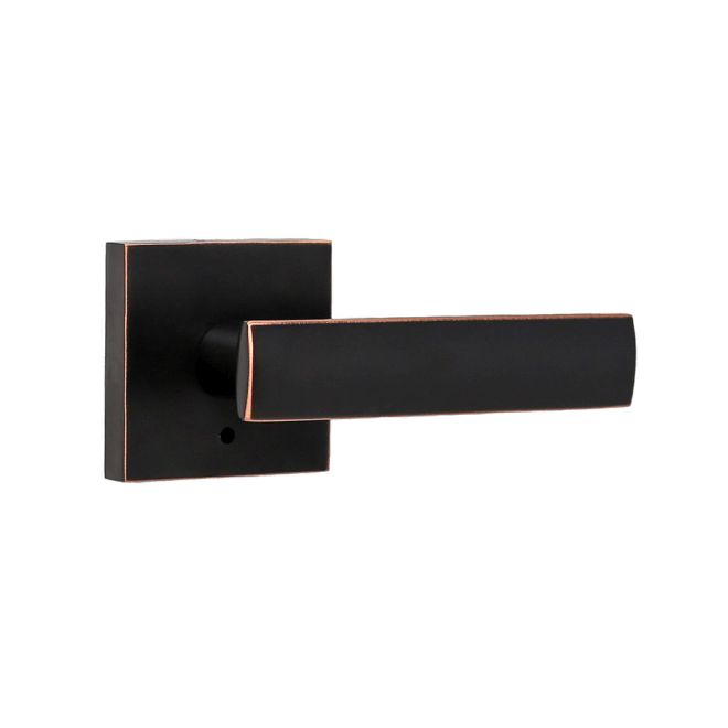 Weslock 007103131FR20 Utica Lever Privacy Lock with Adjustable Latch and Full Lip Strike Oil Rubbed Bronze Finish Sparrow Supply