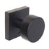 Weslock 007104242FR20 Mesa Knob Privacy Lock with Adjustable Latch and Full Lip Strike Matte Black Finish Sparrow Supply