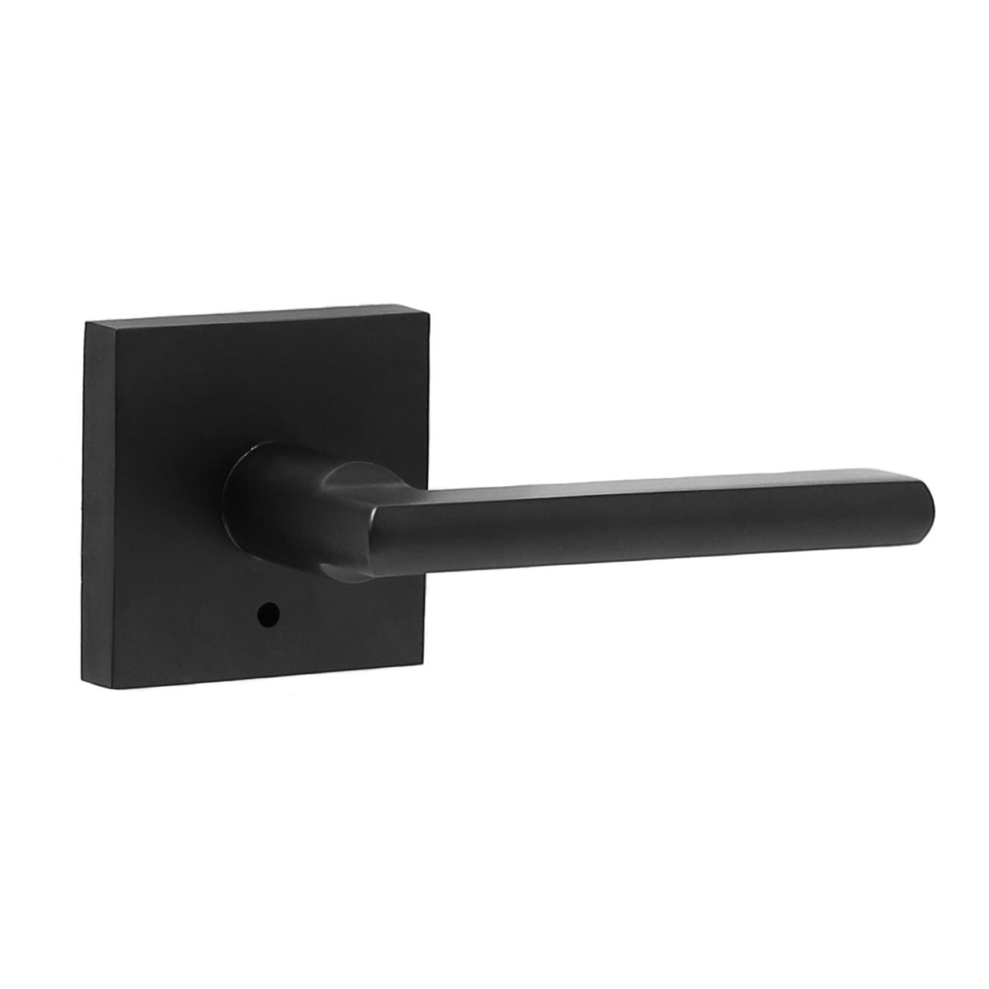 Weslock 007105252SL20 Atlas Lever Privacy Lock with Adjustable Latch and Square Corner Full Lip Strike Matte Black Finish Sparrow Supply