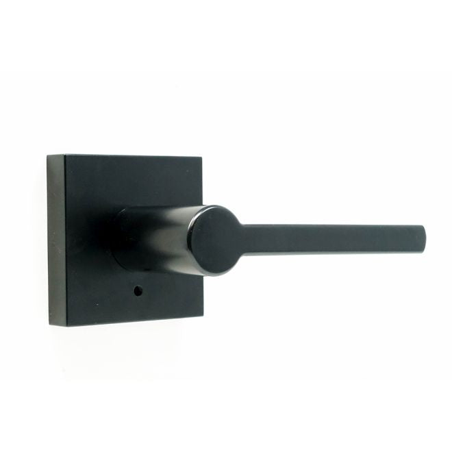 Weslock 007109292FR20 Brady Lever Privacy Lock with Adjustable Latch and Full Lip Strike Matte Black Finish Sparrow Supply