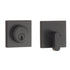 Weslock 00771-2-2FR22 Square Single Cylinder Deadbolt with Adjustable Latch and Round Corner Full Lip Strike Matte Black Finish Sparrow Supply