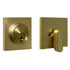 Weslock 00771-4-4FR22 Square Single Cylinder Deadbolt with Adjustable Latch and Round Corner Full Lip Strike Satin Brass Finish Sparrow Supply