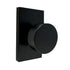 Weslock 009004242FR20 Mesa Knob with Rectangular Rose Passage Lock with Adjustable Latch and Full Lip Strike Matte Black Finish Sparrow Supply