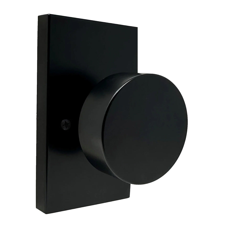 Weslock 0090542--0020 Mesa Knob Half Dummy Lock Matte Black Finish Sparrow Supply
