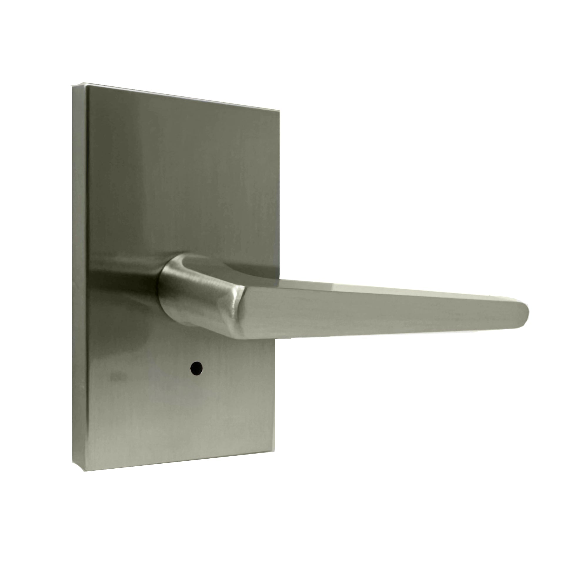 Weslock 009107N7NFR20 Philtower Lever with Rectangular Rose Privacy Lock with Adjustable Latch and Full Lip Strike Satin Nickel Finish Sparrow Supply
