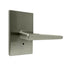 Weslock 009107N7NFR20 Philtower Lever with Rectangular Rose Privacy Lock with Adjustable Latch and Full Lip Strike Satin Nickel Finish Sparrow Supply