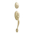Weslock 01343-B--002D Lexington Exterior Active Dual Cylinder Handleset Lifetime Brass Finish
