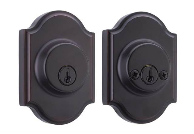 Weslock 01772-1-1SL23 Double Cylinder Premiere Deadbolt with Adjustable Latch and Deadbolt Strike Oil Rubbed Bronze Finish Sparrow Supply