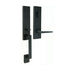 Weslock 02870-272SL2D Leighton Single Cylinder Handleset with Philtower Lever Trim with Adjustable Latch and Round and Square Corner Strikes Matte Black Finish