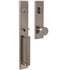 Weslock 02890-N4NSL2D Xanthis Single Cylinder Handleset with Mesa Knob Trim with Adjustable Latch and Round and Square Corner Strikes Satin Nickel Finish