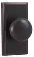 Weslock 03700I1I1SL20 Impresa Woodward Passage Lock with Adjustable Latch and Full Lip Strike Oil Rubbed Bronze Finish Sparrow Supply
