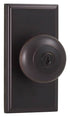 Weslock 03740I1I1SL23 Impresa Woodward Entry Lock with Adjustable Latch and Full Lip Strike Oil Rubbed Bronze Finish Sparrow Supply