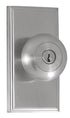 Weslock 03740ININSL23 Impresa Woodward Entry Lock with Adjustable Latch and Full Lip Strike Satin Nickel Finish Sparrow Supply