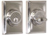 Weslock 03771-N-NSL23 Woodward Single Cylinder Deadbolt with Adjustable Latch and Deadbolt Strike Satin Nickel Finish Sparrow Supply