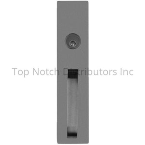 Detex 03A689 Pull Exit Trim with Cylinder Hole Lacquer Sprayed Alum... Sparrow Supply