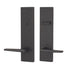 Weslock 066217272SL2D Philtower Lever Addy Escutcheon Single Cylinder Deadbolt Passage Lock with Adjustable Latch and Round Corner Strikes Matte Black Finish Sparrow Supply