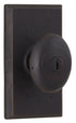 Weslock 07340M1M1SL23 Durham Square Entry Lock with Adjustable Latch and Full Lip Strike Oil Rubbed Bronze Finish Sparrow Supply