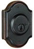 Weslock 07571-1-1SL23 Premiere Single Cylinder Deadbolt with Adjustable Latch and Deadbolt Strike Oil Rubbed Bronze Finish Sparrow Supply