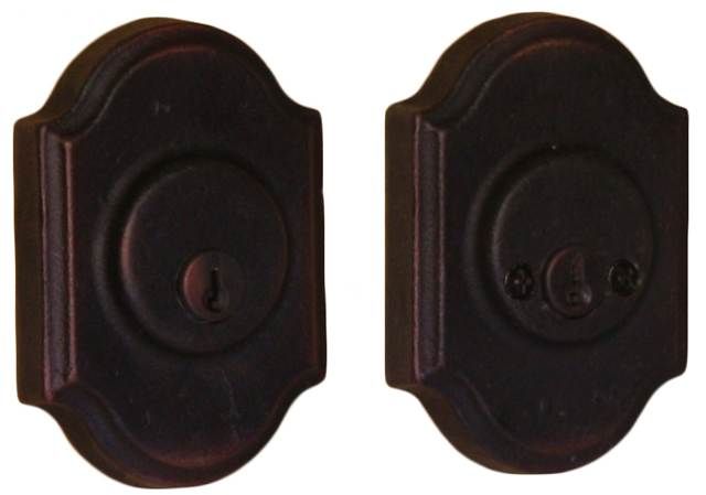 Weslock 07572-1-1SL23 Premiere Double Cylinder Deadbolt with Adjustable Latch and Deadbolt Strike Oil Rubbed Bronze Finish Sparrow Supply
