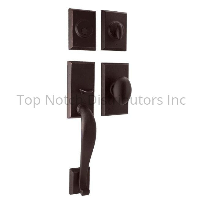 Weslock 07924-1M10020 Aspen Dummy Handleset with Durham Knob Oil Ru... Sparrow Supply