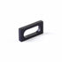 Schaub 10031-MB 2-3/8" Cafe Modern Oval Slot Cabinet Pull with 2" Center to Center Matte Black Finish Sparrow Supply
