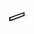 Schaub 10033-MB 5-3/8" Cafe Modern Oval Slot Cabinet Pull with 5" Center to Center Matte Black Finish Sparrow Supply