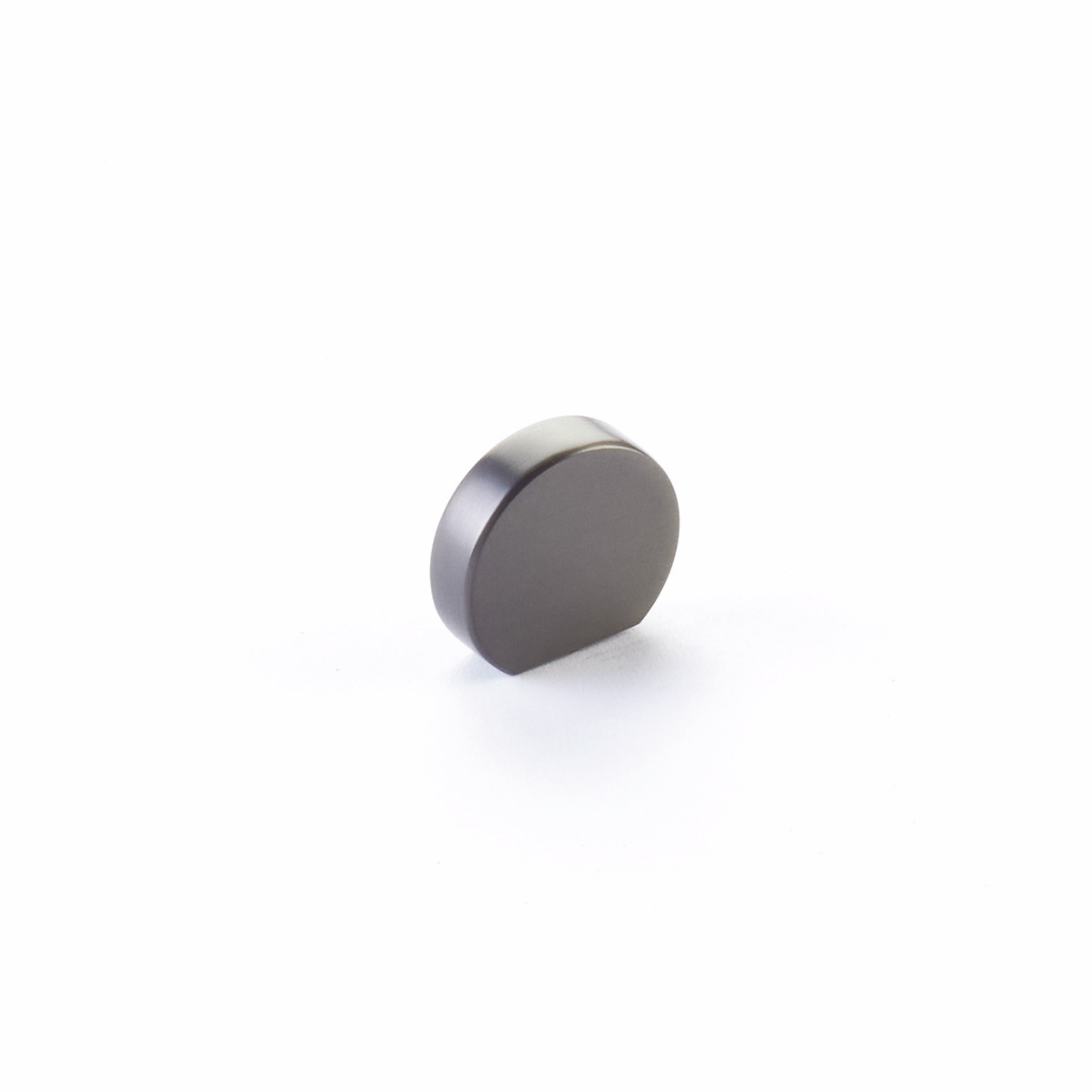 Schaub 10040-GM 1" Cafe Modern Oval Cabinet Knob with 7/8" Center to Center Gun Metal Finish Sparrow Supply