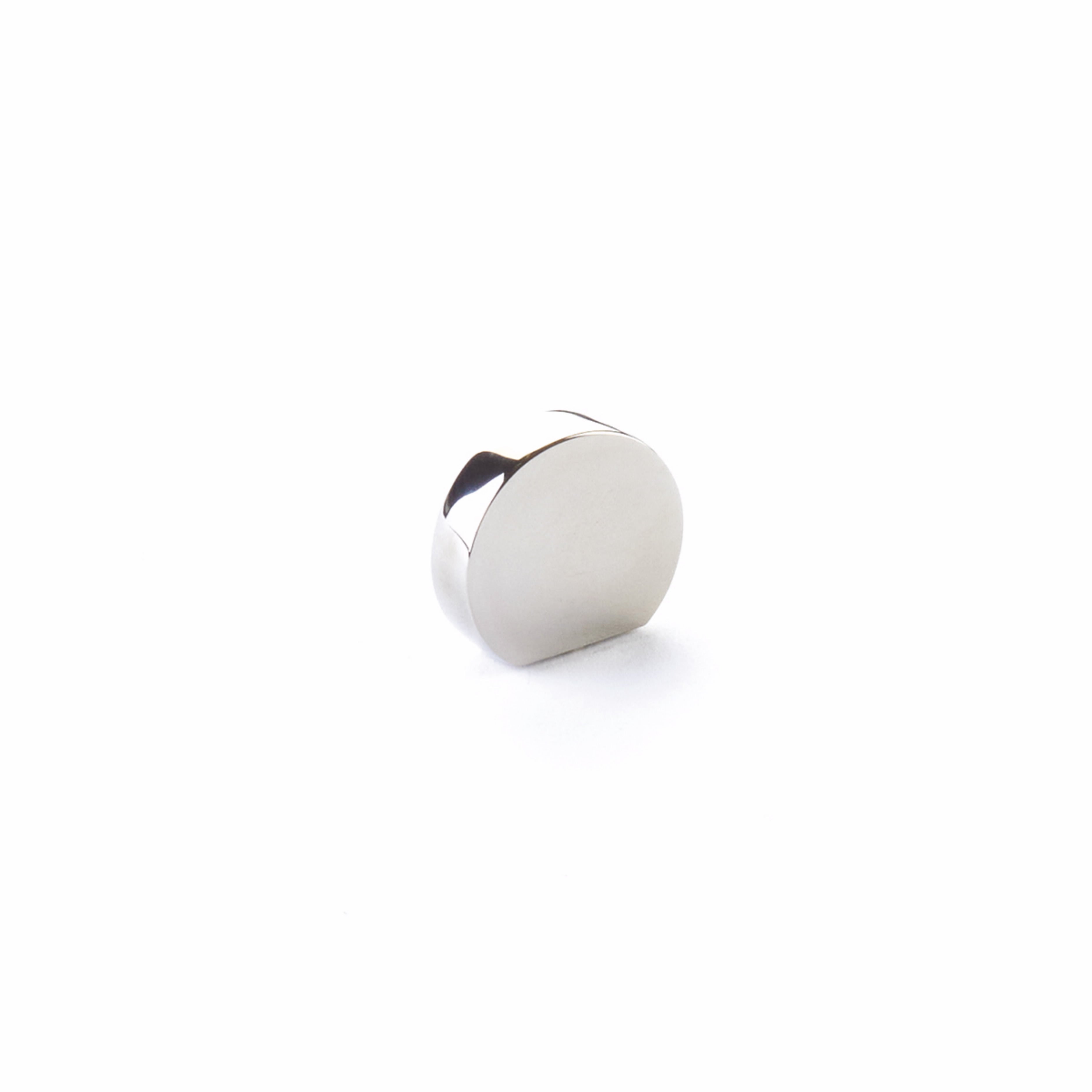 Schaub 10040-PN 1" Cafe Modern Oval Cabinet Knob with 7/8" Center to Center Polished Nickel Finish Sparrow Supply