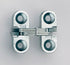 Soss 100CUS26D 3/8" x 1" Light Duty Invisible Hinge for 1/2" to 5/8" Doors Satin Chrome Finish Sparrow Supply