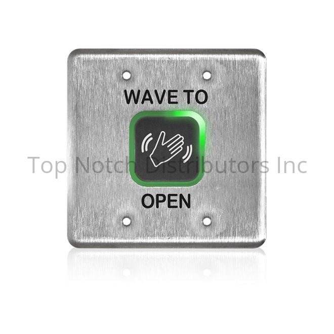 BEA 10MS41D Double Gang Faceplate with Wave to Open Text and Hand L... Sparrow Supply