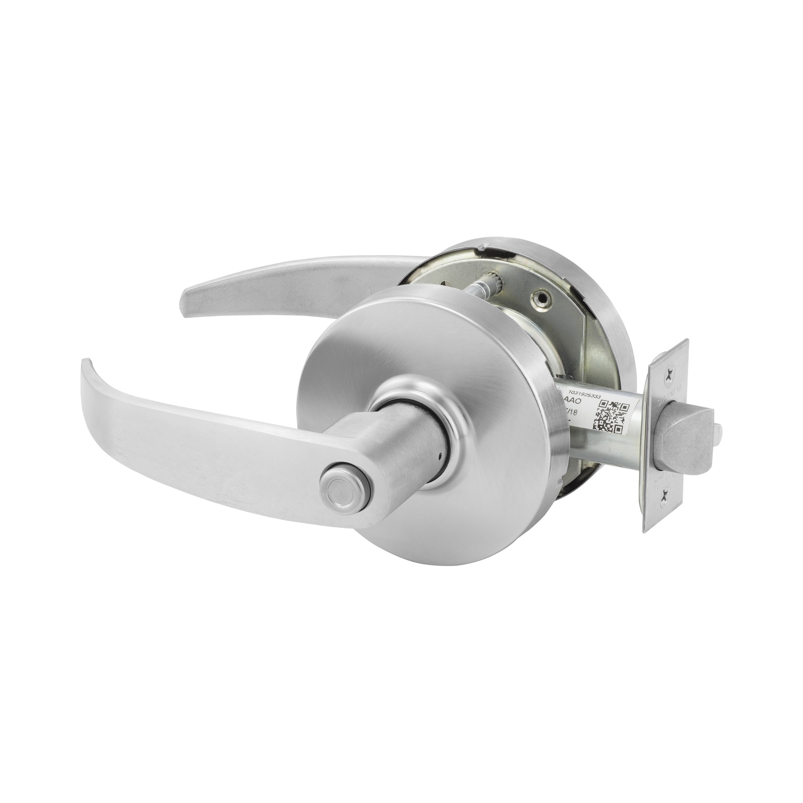 Sargent 10XG24LP26D Entrance or Office (F82A) Cylindrical Lever Lock Grade 1 with P Lever and L Rose with LA Keyway KD and ASA Strike Satin Chrome Finish Sparrow Supply