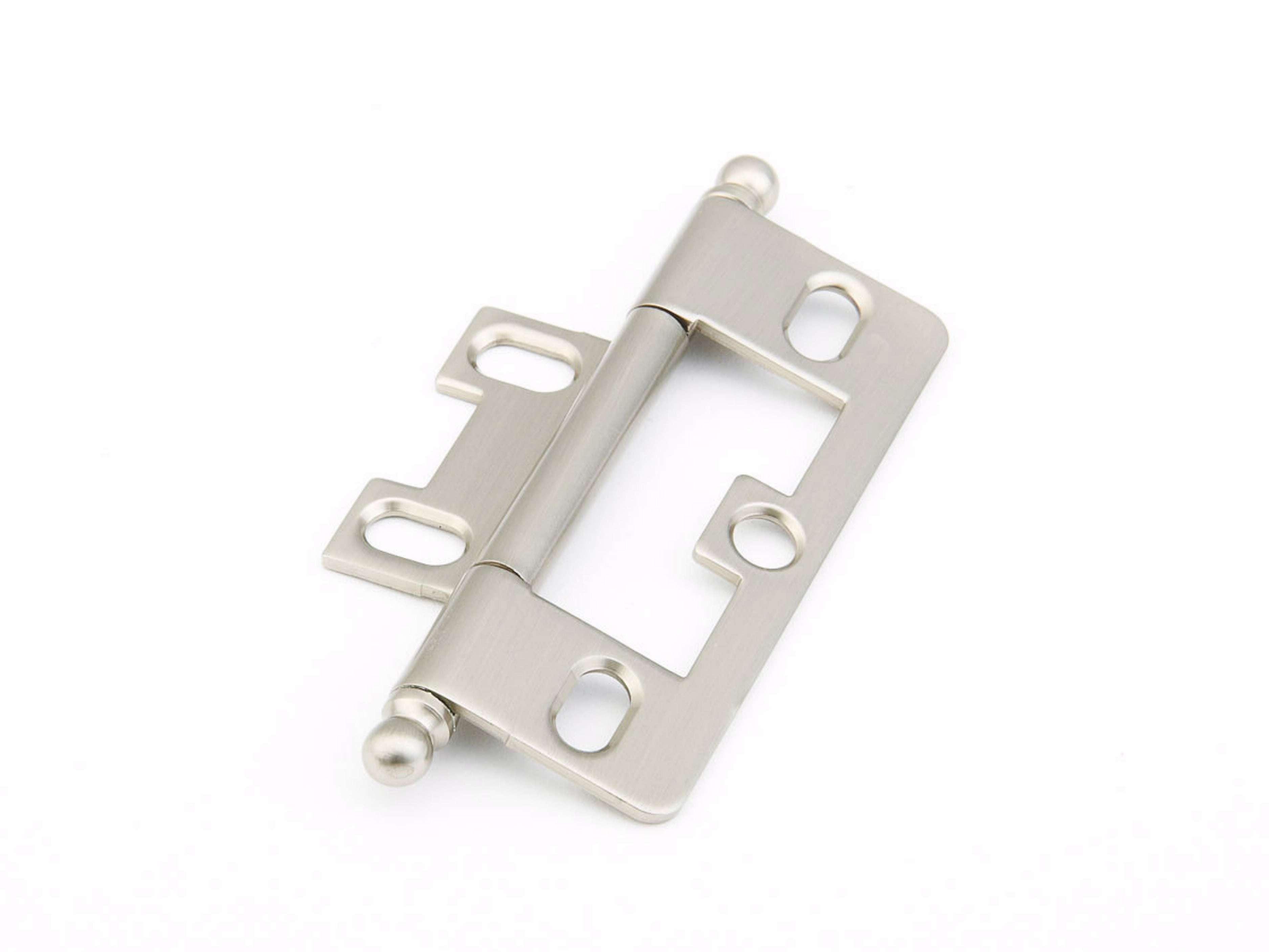 Schaub 1100B-15 Ball Tip Non-Mortise Cabinet Hinge Satin Nickel Finish Sparrow Supply