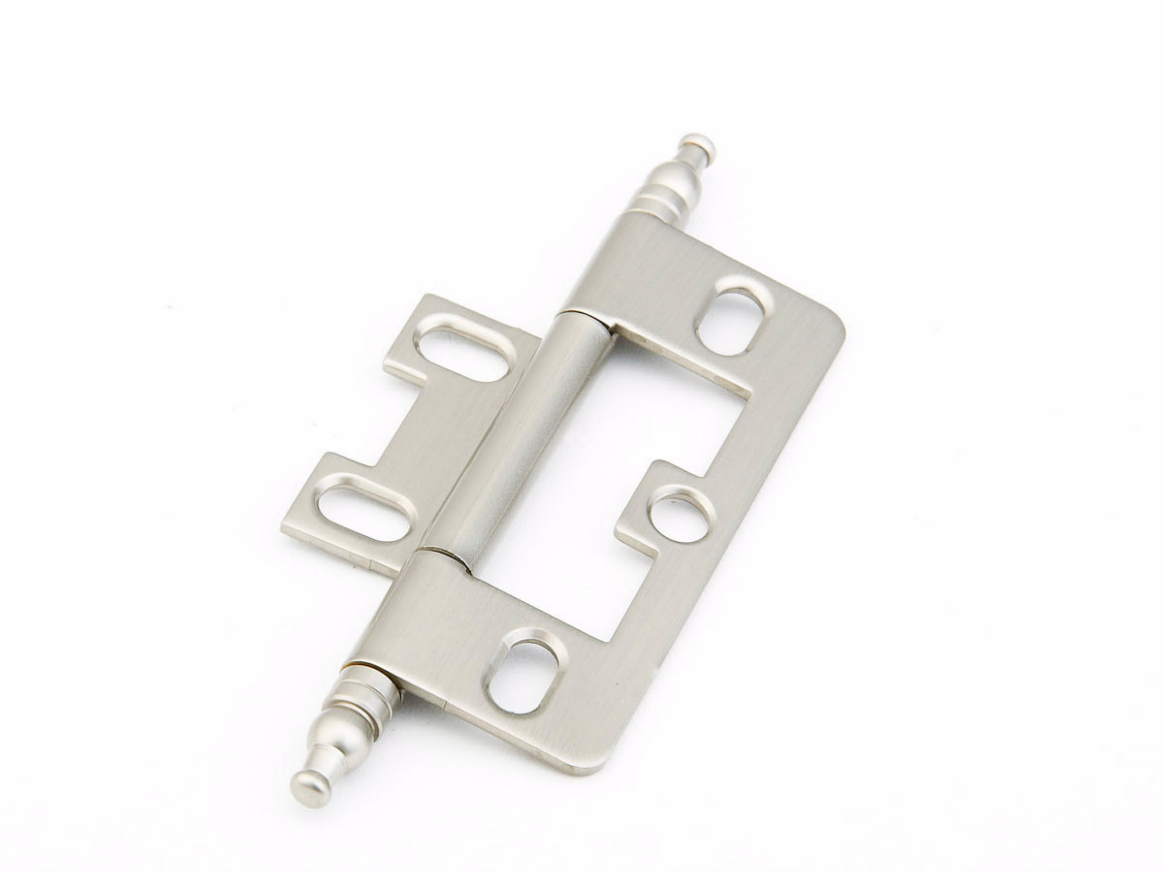 Schaub 1100M-15 Minaret Tip Non-Mortise Cabinet Hinge Satin Nickel Finish Sparrow Supply