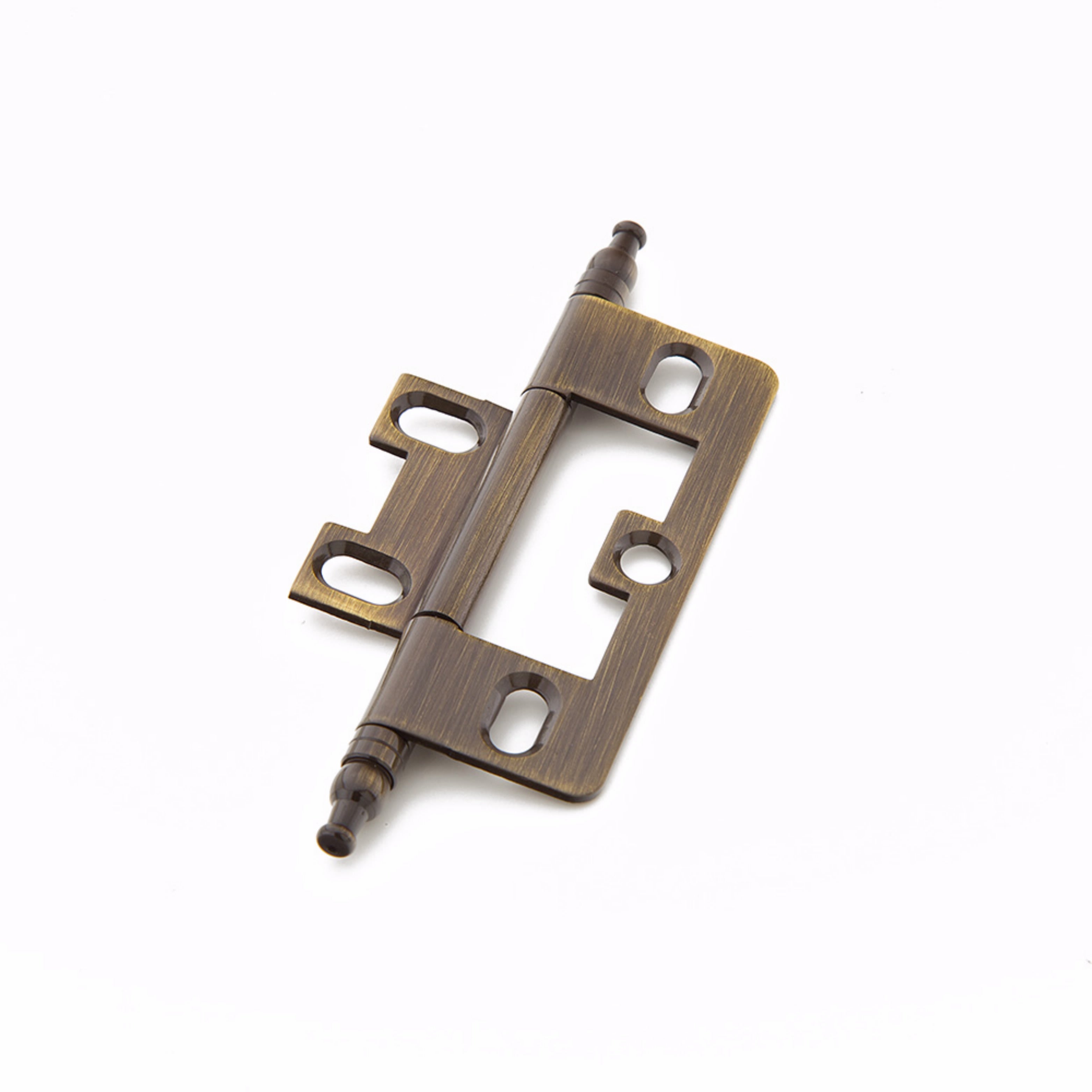 Schaub 1100M-AB Minaret Tip Non-Mortise Cabinet Hinge Antique Brass Finish Sparrow Supply
