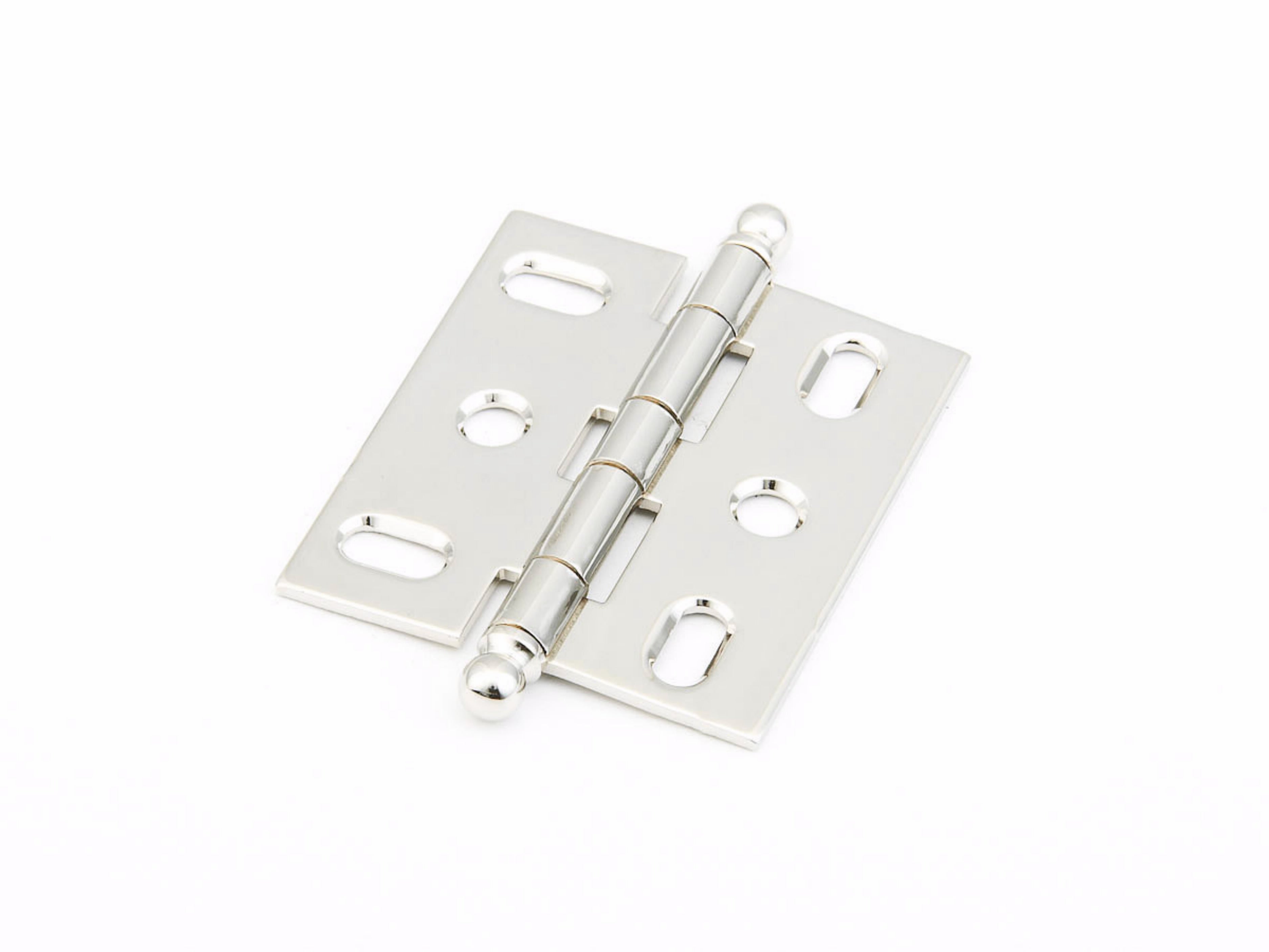 Schaub 1111B-PN Ball Tip Mortise Cabinet Hinge Polished Nickel Finish Sparrow Supply